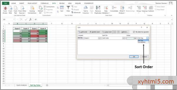 【office办公教程】Excel按颜色排序数据
