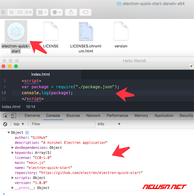 electron 如何读取软件 package.json 中的名称及版本号