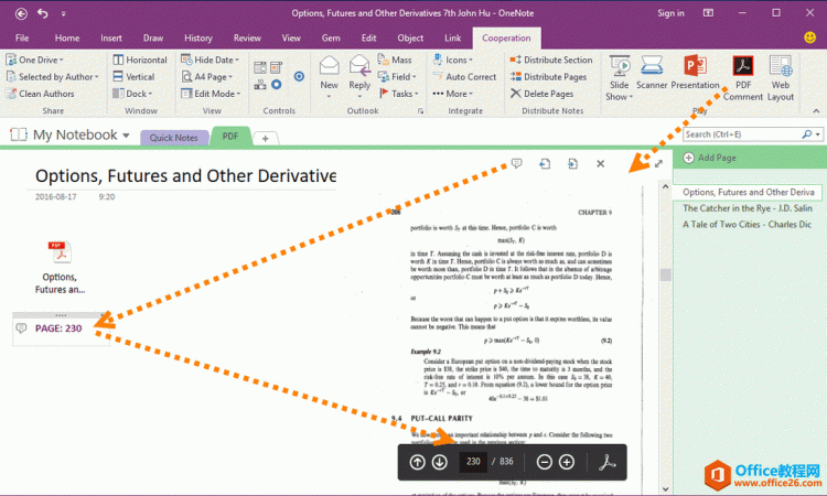 如何直接在OneNote里查看和批注PDF附件_Office教程网