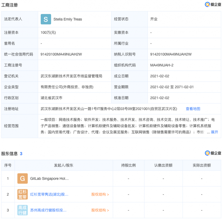 GitLab与红杉宽带高成资本合作成立极狐信息落地中国