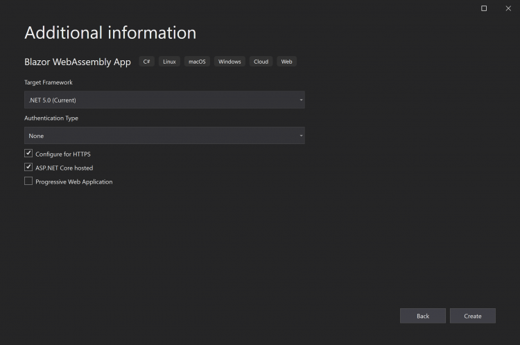 .NET 5学习笔记（11）—— Host Blazor WebAssembly in a Windows Service