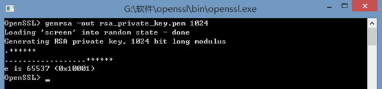 使用OpenSSL生成RSA公钥和私钥