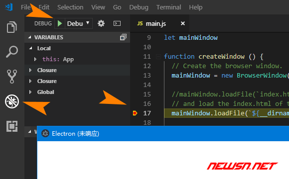 vscode 如何断点调试普通 electron 程序？主进程调试篇