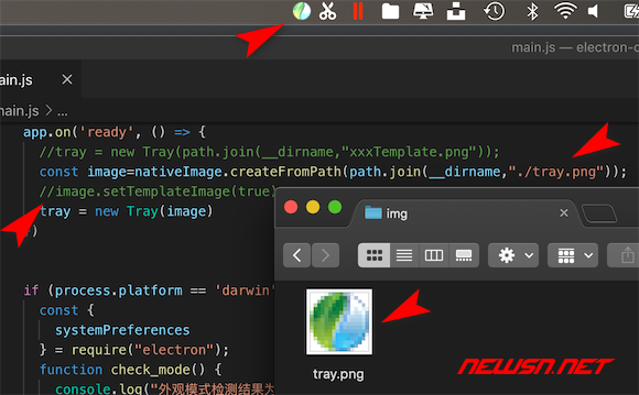 electron程序，mac系统设置托盘模版图标的最佳实践