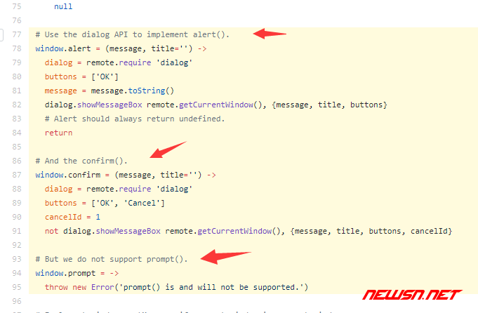 electron 不支持 prompt 对话框怎么办？