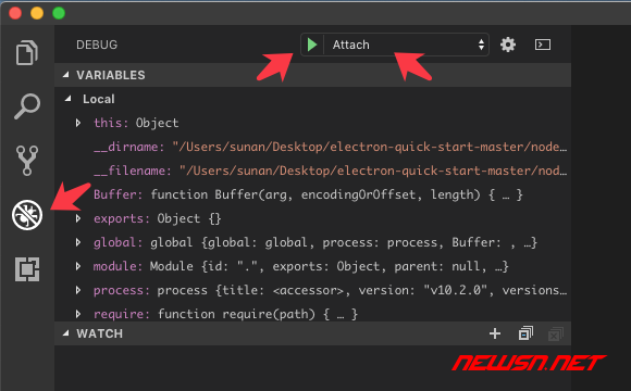 vscode 如何断点调试 electron 程序？主进程 attach 调试