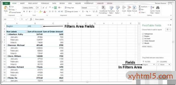 Excel – 数据透视表推荐