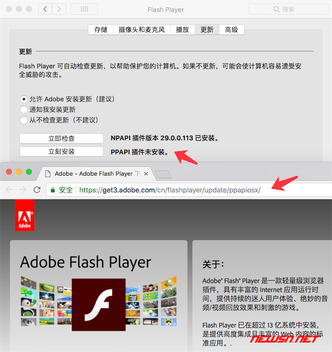 mac 系统，如何在 Electron 上集成 Flash 播放器？