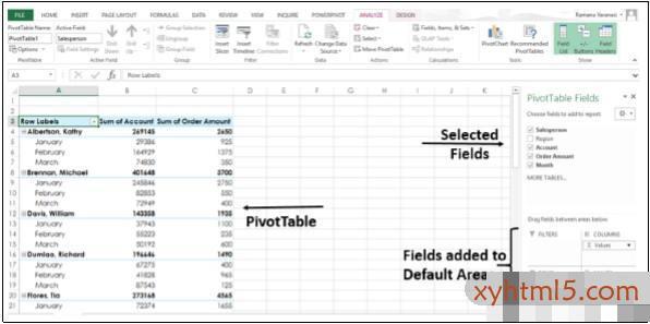 Excel – 数据透视表推荐