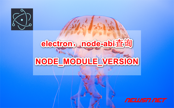 electron程序，node-abi查询NODE_MODULE_VERSION