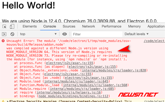 electron程序，如何理解NODE_MODULE_VERSION？