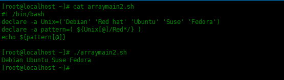 Bash Shell脚本中的数组使用实例