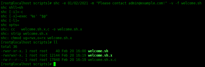 【Linux教程】使用SHC加密Shell脚本