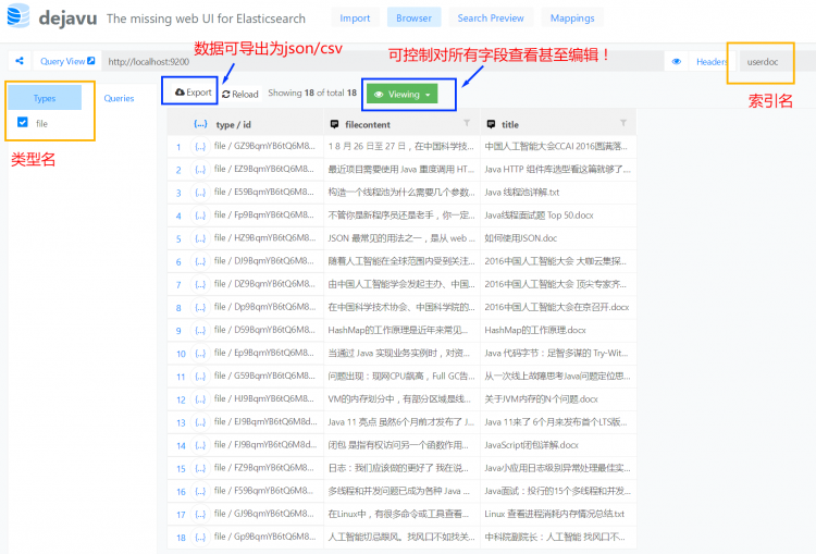 Elasticsearch可视化管理工具-云海天教程