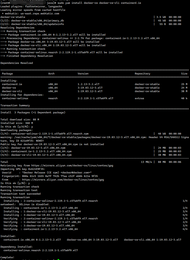 CentOS环境下安装Docker