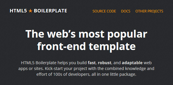 HTML5 Boilerplate 最流行的 Web 开发前端模版