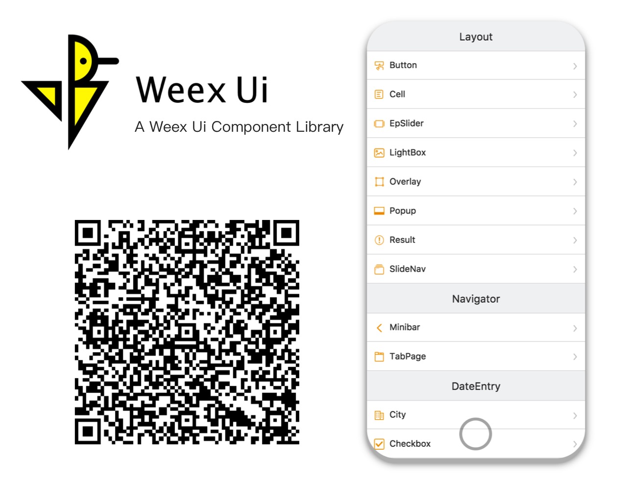 Weex UI 基于 Weex 的富交互轻量级高性能的 UI 组件库