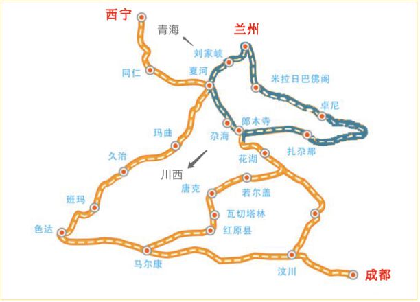 甘南旅游必去景点-旅游线路推荐