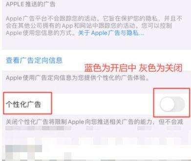 iPhone 13 关闭个性化广告方法教程