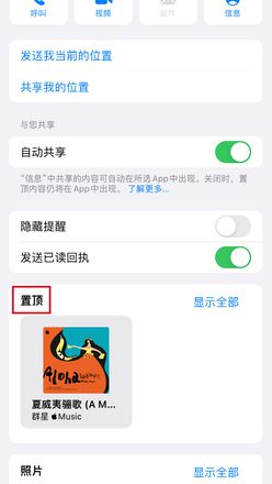 iOS 15  iMessage 信息实用功能：置顶重要消息内容