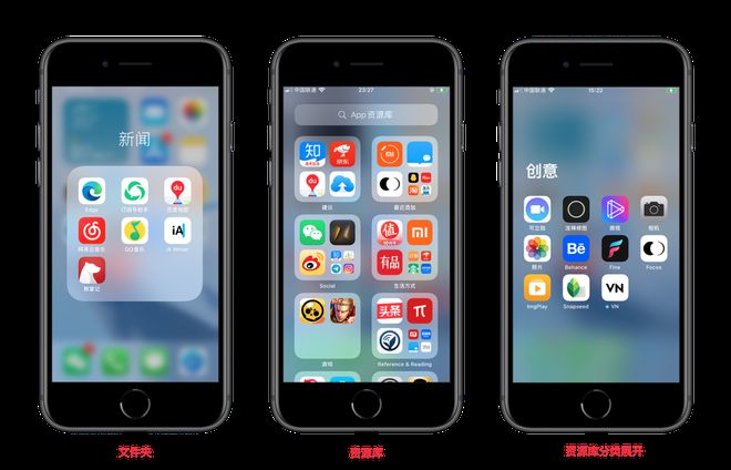 iOS 14 加入的「应用资源库」相比文件夹有哪些优点？