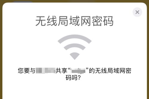 iPhone XR如何取消共享无线密码弹窗？