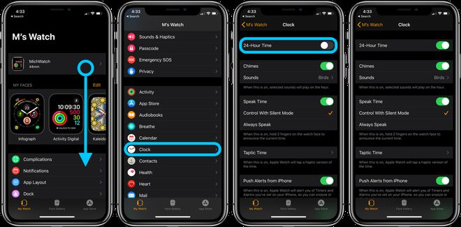 如何在 iPhone 和 Apple Watch 上启用「24 小时制」？