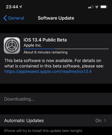 iOS 13.4 公测版更新内容及升级方法