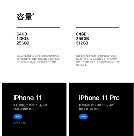 一图看懂iPhone 11/11 Pro的同与不同