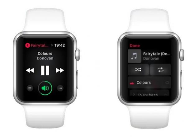 如何在 Apple Watch 上使用收听音乐？