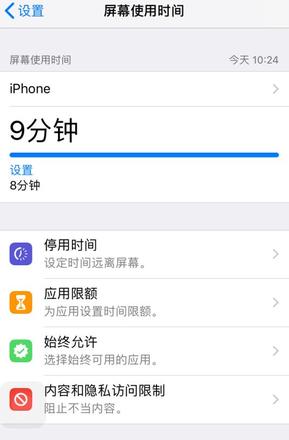 iOS 12 如何解除访问限制？