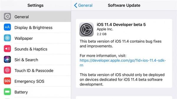 iOS11.4beta5值得更新吗？ iOS11.4beta5更新了什么内容