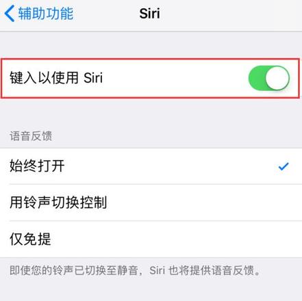 iPhone XS 如何使用文字与 Siri 沟通？