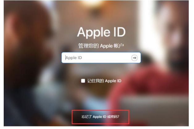 苹果id密码忘了怎么办