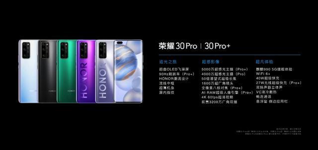 荣耀30 pro和pro+的区别