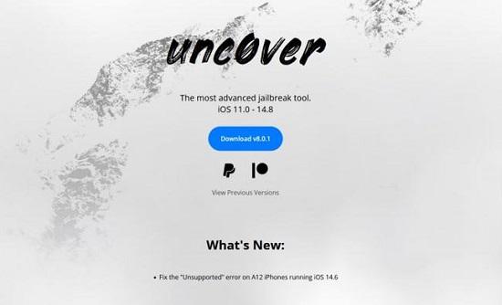 unc0ver发布8.0.1版本增加iOS/iPadOS 14.6~14.8越狱功能