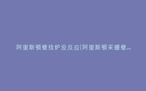 阿里斯顿壁挂炉没反应(阿里斯顿采暖壁挂炉不启动什么原因)