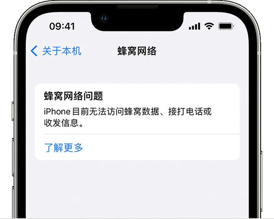 iPhone 重启或更新后看到“蜂窝网络问题”等提示怎么办