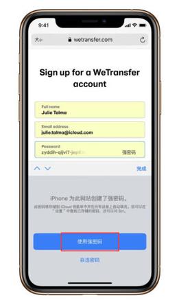 iPhone如何创建和自动填充强密码 iPhone创建和自动填充强密码方法