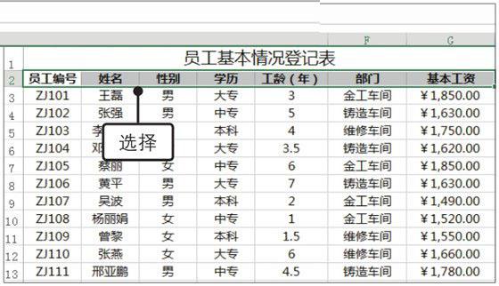 Excel2019中自动筛选数据的方法