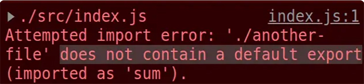 does not contain a default export 错误