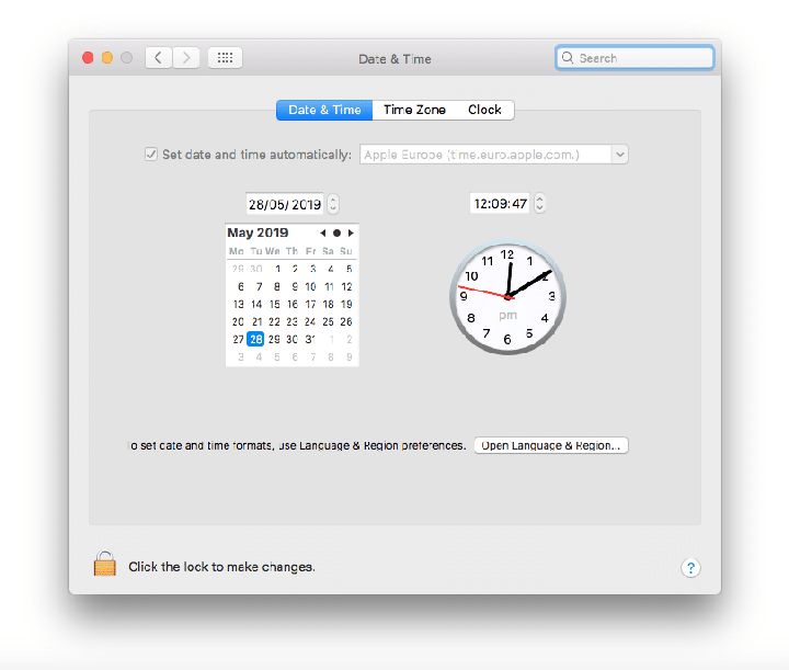 MacOs System preferences