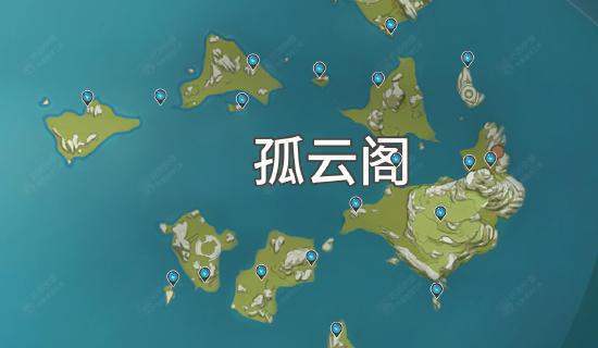 【原神】陨星碎屑坐标分布