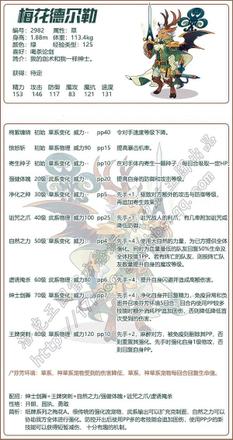 洛克王国梅花德尔勒技能表