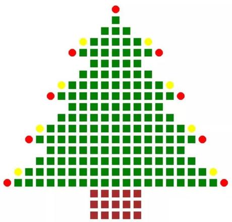 教你怎样用Python画了一棵圣诞树，快来学习