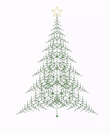教你怎样用Python画了一棵圣诞树，快来学习