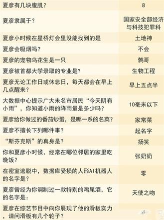 未定事件簿灵犀考验答案大全 夏彦/左然/莫弈/陆景答案总汇[多图]图片3