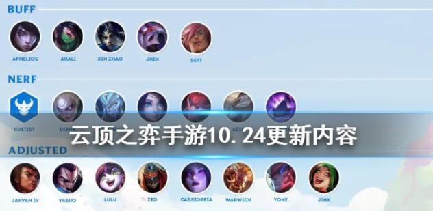 云顶之弈10.24版本更新了什么 10.24版本更新内容汇总[多图]图片1