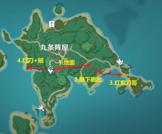 《原神攻略》2.6版刀鐔高效收集路線