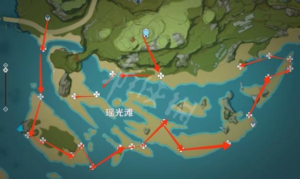 《原神攻略》星螺採集點在哪？星螺最快採集路線推薦